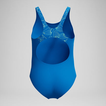 Speedo Girls Hyperboom Splice Muscleback Swimsuit Blue