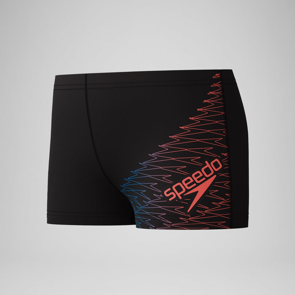 Speedo Boys Medley Logo Aquashort Black/Orange