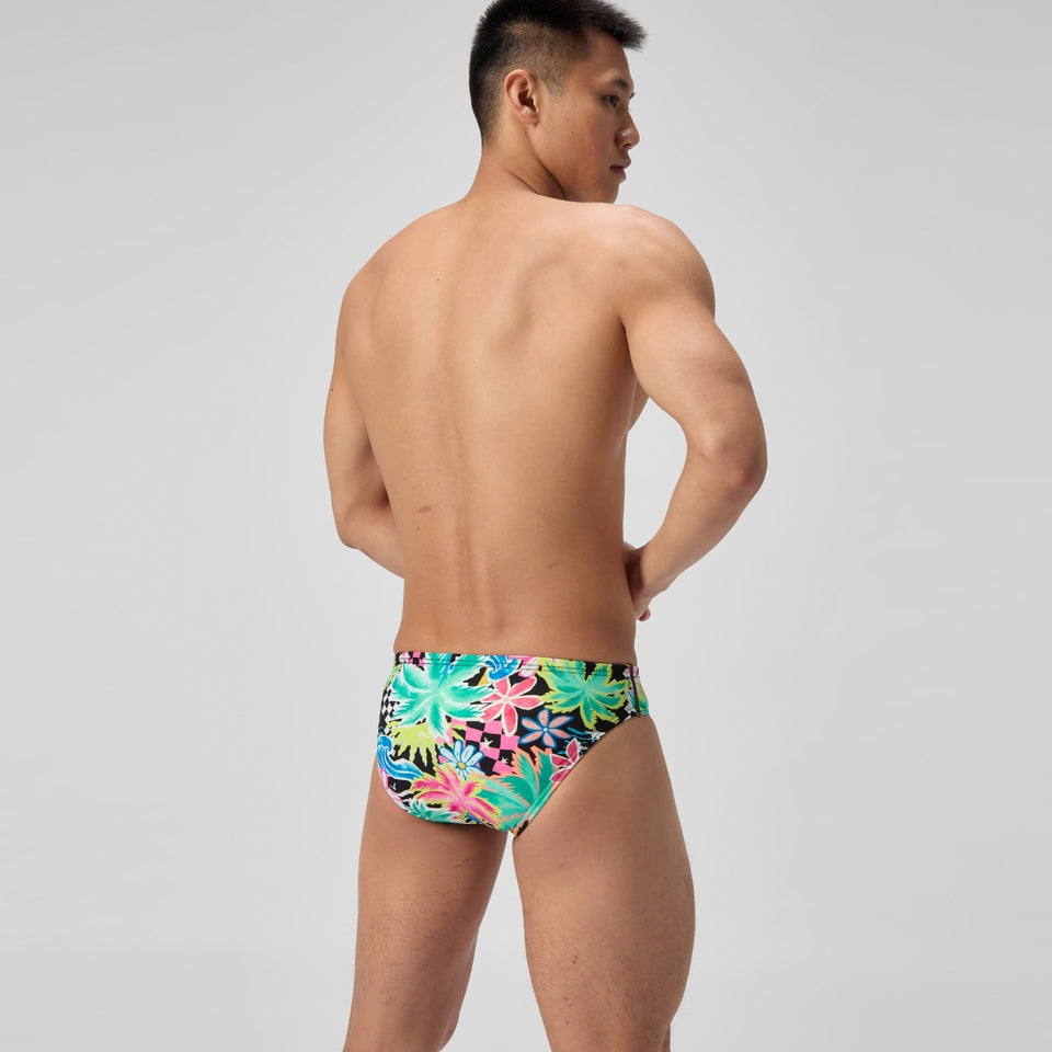 Speedo Club Training Printed Brief Green