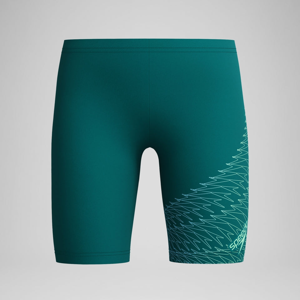 Speedo Boys Medley Logo Jammer Green