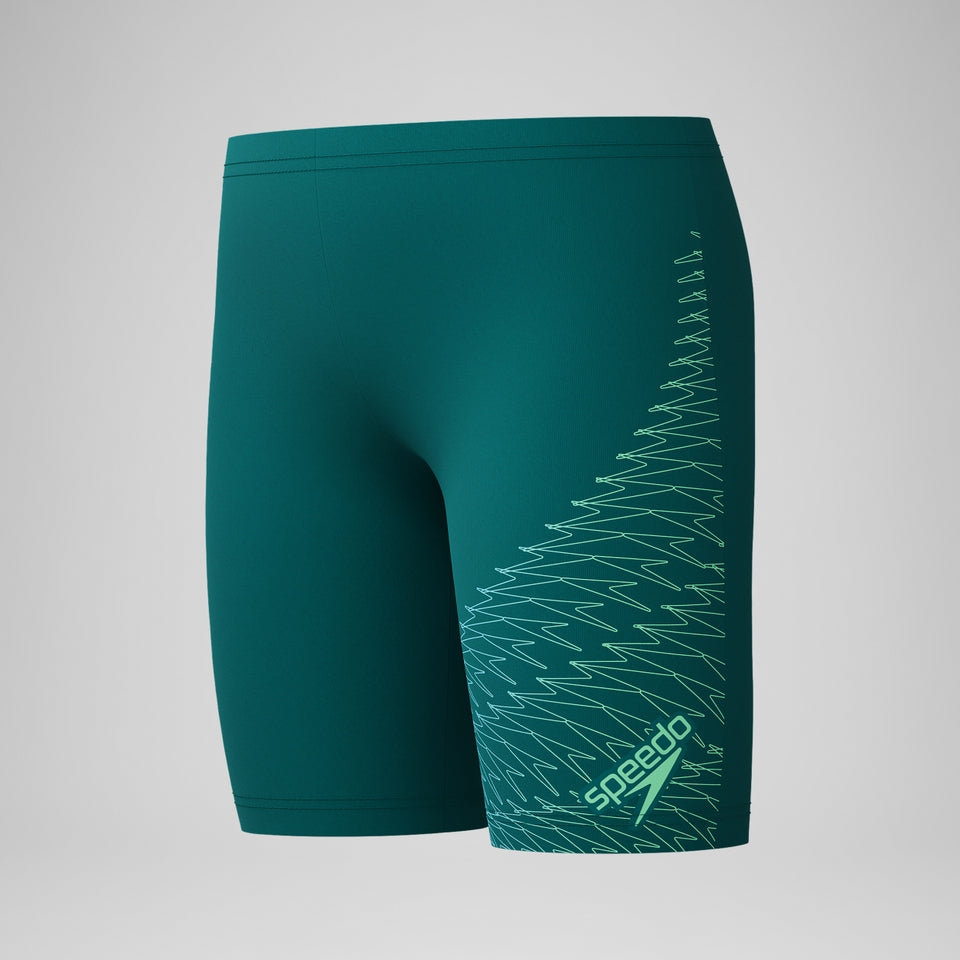 Speedo Boys Medley Logo Jammer Green