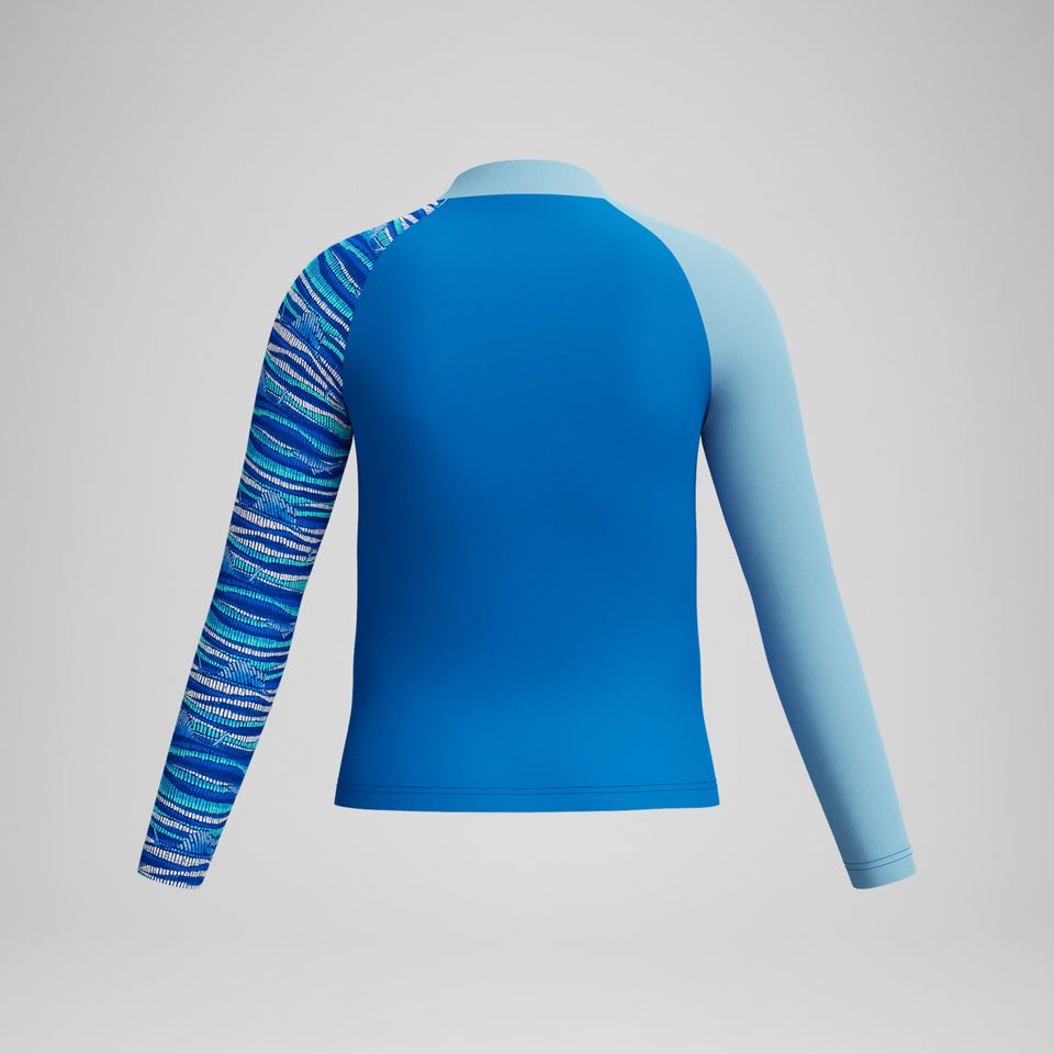 Speedo Boys Long Sleeve Rashguard Blue