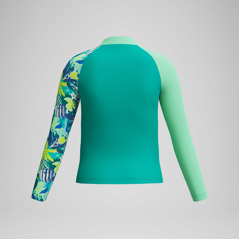 Speedo Boys Long Sleeve Rashguard Turquoise
