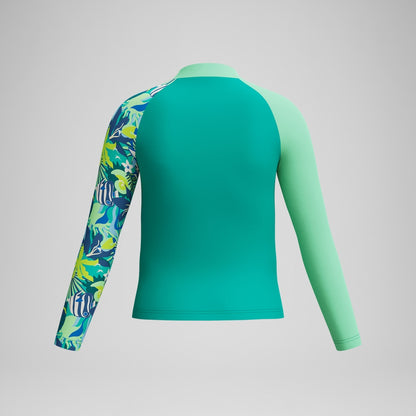 Speedo Boys Long Sleeve Rashguard Turquoise