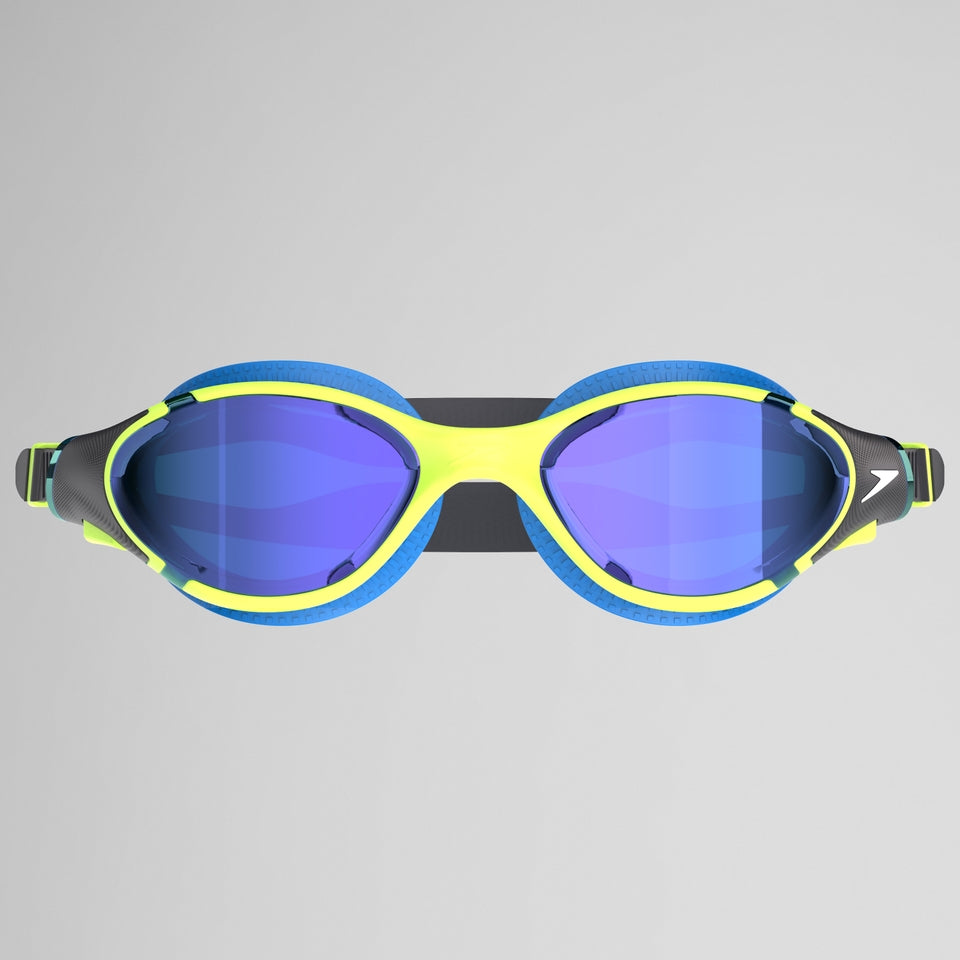 Speedo Adult Biofuse 2.0 Mirrored Goggles Green/Blue