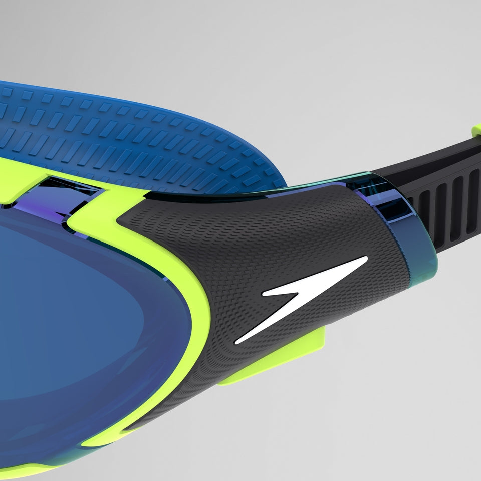 Speedo Adult Biofuse 2.0 Mirrored Goggles Green/Blue