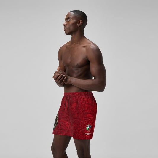 Speedo British & Irish Lions 16" Swim Shorts Red