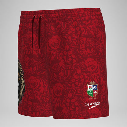 Speedo Boys British & Irish Lions 13" Swim Shorts Red